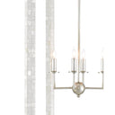 Currey & Company 9000-0575 Arietta Chandelier in Mother of Pearl/Contemporary Silver Leaf 3