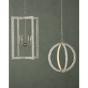 Currey & Company 9000-0575 Arietta Chandelier in Mother of Pearl/Contemporary Silver Leaf 8