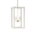 Currey & Company 9000-0575 Arietta Chandelier in Mother of Pearl/Contemporary Silver Leaf 1