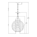 Currey & Company 9000-0599 Breakspear Pendant in Antique Black 5