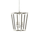 Currey & Company 9000-06-C1 Bastian 6 Light Lantern in Chateau Gray/Contemporary Silver Leaf 7