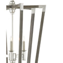 Currey & Company 9000-06-C1 Bastian 6 Light Lantern in Chateau Gray/Contemporary Silver Leaf 8