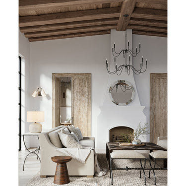 Currey & Company 9000-06 Tirrell 27 Light Chandelier in Antique Black 11