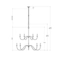 Currey & Company 9000-06 Tirrell 27 Light Chandelier in Antique Black 13