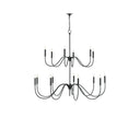 Currey & Company 9000-06 Tirrell 27 Light Chandelier in Antique Black 3