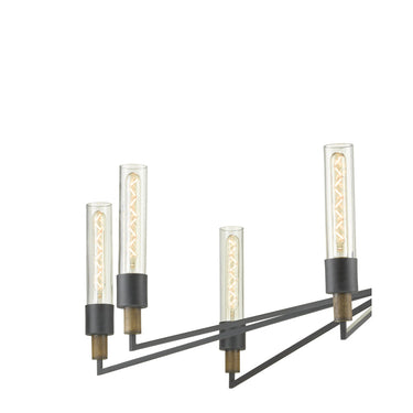 Currey & Company 9000-0607 Delgado 8 Light Chandelier in Antique Black/Reclaimed Wood 2