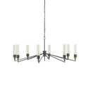 Currey & Company 9000-0607 Delgado 8 Light Chandelier in Antique Black/Reclaimed Wood 4