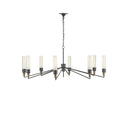 Currey & Company 9000-0607 Delgado 8 Light Chandelier in Antique Black/Reclaimed Wood 5