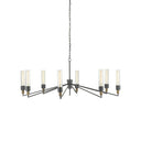 Currey & Company 9000-0607 Delgado 8 Light Chandelier in Antique Black/Reclaimed Wood 1
