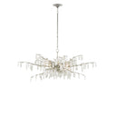 Currey & Company 9000-0608 Forest Dawn 8 Light Chandelier in Textured Silver/Natural 5