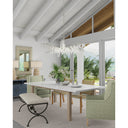 Currey & Company 9000-0608 Forest Dawn 8 Light Chandelier in Textured Silver/Natural 6