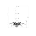 Currey & Company 9000-0608 Forest Dawn 8 Light Chandelier in Textured Silver/Natural 7