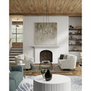 Currey & Company 9000-0639 Ocracoke Pendant in Sugar White/Blacksmith/Natural Rope 7