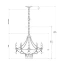 Currey & Company 9000-0641 Novella Small Chandelier in Mayfair 8