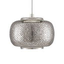 Currey & Company 9000-0692 Pepper Rectangular 15-Light Multi-Drop Pendant in Painted Silver/Nickel 3
