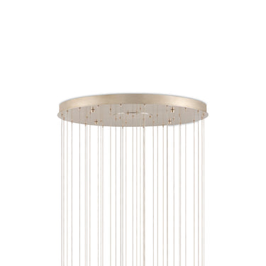 Currey & Company 9000-0694 Pepper 36-Light Multi-Drop Pendant in Painted Silver/Nickel 4