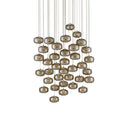 Currey & Company 9000-0694 Pepper 36-Light Multi-Drop Pendant in Painted Silver/Nickel 1