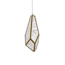 Currey & Company 9000-0707 Glace 30-Light Multi-Drop Pendant in Painted Silver/Antique Brass 3