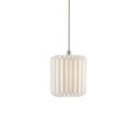 Currey & Company 9000-0709 Dove 1-Light Multi-Drop Pendant in Painted Silver/White 1