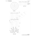 Currey & Company 9000-0715 Dove 36-Light Multi-Drop Pendant in Painted Silver/White 5