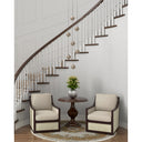 Currey & Company 9000-0718 Finhorn 7-Light Multi-Drop Pendant in Painted Silver/Pearl 5