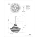 Currey & Company 9000-0723 Galahad 12 Light Chandelier in Contemporary Silver Leaf/Painted Silver/Blue 5