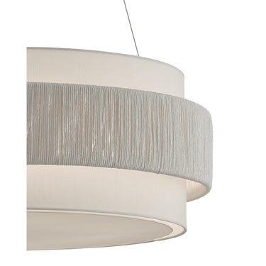 Currey & Company 9000-0735 Rousham 6 Light Chandelier in Beige/Sugar White 3