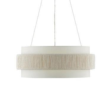 Currey & Company 9000-0735 Rousham 6 Light Chandelier in Beige/Sugar White 5