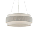 Currey & Company 9000-0735 Rousham 6 Light Chandelier in Beige/Sugar White 1