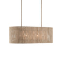 Currey & Company 9000-0737 Mereworth 5 Light Chandelier in Natural Rope/Beige 4