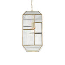Currey & Company 9000-0749 Bardolph Pendant in Antique Brass/Clear 5