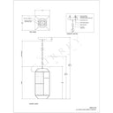 Currey & Company 9000-0749 Bardolph Pendant in Antique Brass/Clear 8