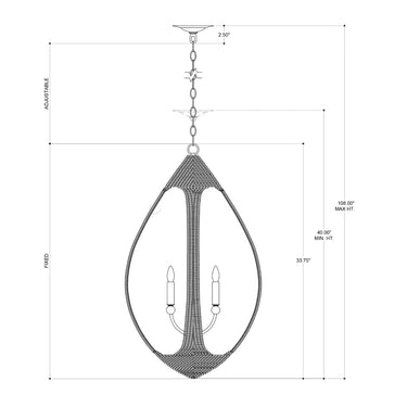 Currey & Company 9000-0753 Menorca Chandelier in Natural Abaca Rope/Contemporary Silver Leaf/Smokewood 4