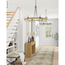 Currey & Company 9000-0754 Shipwright 6 Light Chandelier in French Black/Smokewood/Natural Abaca Rope 7