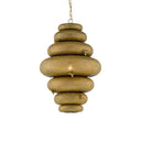 Currey & Company 9000-0761 Bee My Honey 1 Light Chandelier in Antique Brass 3