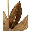 Currey & Company 9000-0766 Bird of Paradise 6 Light Chandelier in Antique Brass 2
