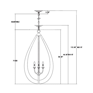 Currey & Company 9000-0769 Arietta Teardrop Chandelier in White/Pearl/Silver Leaf 4