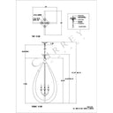 Currey & Company 9000-0769 Arietta Teardrop Chandelier in White/Pearl/Silver Leaf 5