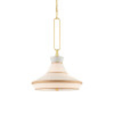 Currey & Company 9000-0770 Perth 2 Light Pendant in Gold Leaf/White 3