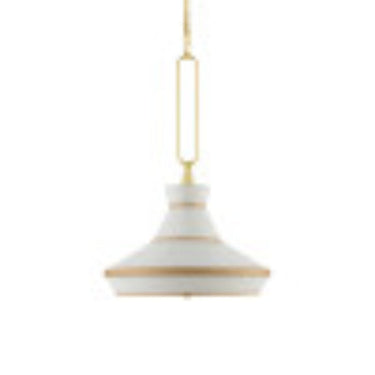 Currey & Company 9000-0770 Perth 2 Light Pendant in Gold Leaf/White 4