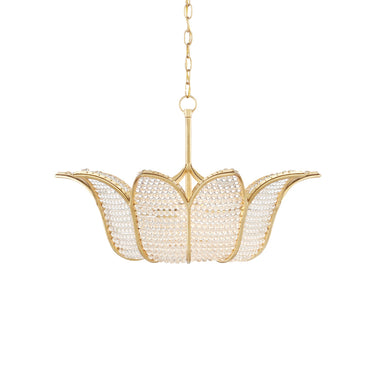 Currey & Company 9000-0776 Bebe 3 Light Chandelier in Contemporary Gold Leaf/Clear 4