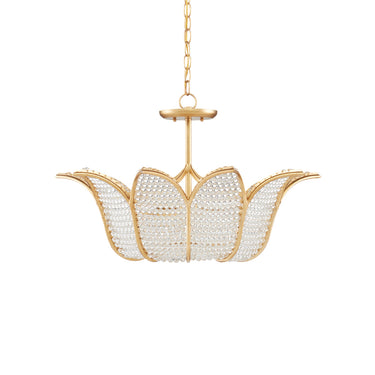 Currey & Company 9000-0776 Bebe 3 Light Chandelier in Contemporary Gold Leaf/Clear 6