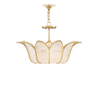 Currey & Company 9000-0776 Bebe 3 Light Chandelier in Contemporary Gold Leaf/Clear 7
