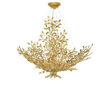 Currey & Company 9000-0778 Huckleberry 8 Light Chandelier in Contemporary Gold Leaf 5