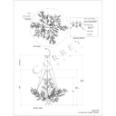 Currey & Company 9000-0778 Huckleberry 8 Light Chandelier in Contemporary Gold Leaf 7