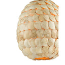 Currey & Company 9000-0784 Buko Pendant in Coco Cream 2