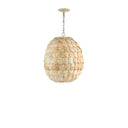 Currey & Company 9000-0784 Buko Pendant in Coco Cream 5