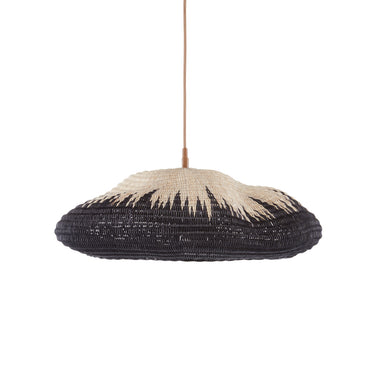 Currey & Company 9000-0787 Comme Des Paniers Pendant in Khaki/Black 4