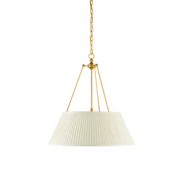 Currey & Company 9000-0793 Lytham Pendant in Antique Gold Leaf/White 4