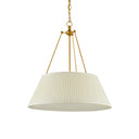 Currey & Company 9000-0793 Lytham Pendant in Antique Gold Leaf/White 5